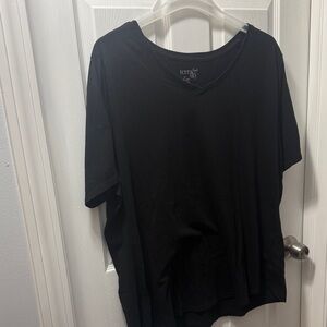 Terra & Sky Charcoal V-Neck Top